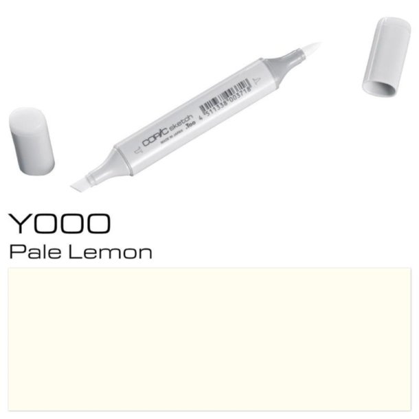 Copic Sketch - Y000 - Pale Lemon - Mængderabat, 10 stk. 550,- el. 25 stk. 1250,-