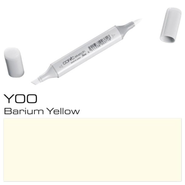 Copic Sketch - Y00 Barium Yellow - Mængderabat, 10 stk. 550,- el. 25 stk. 1250,-