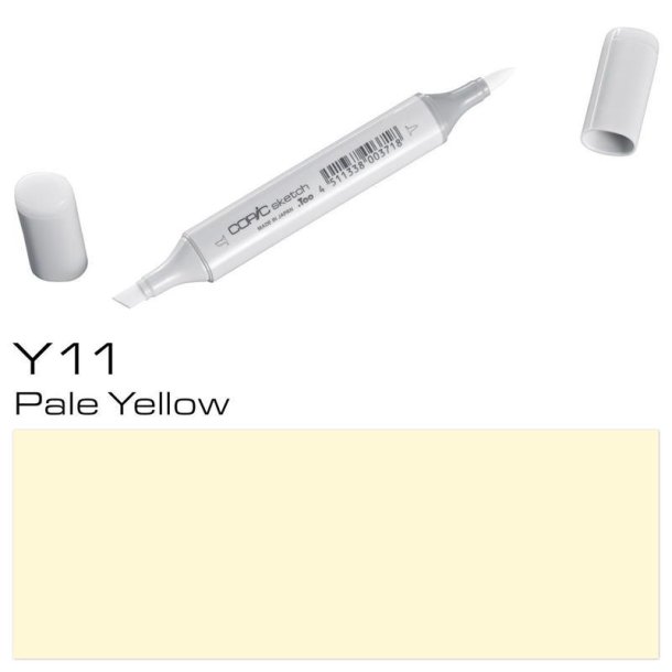 Copic Sketch - Y11 - Pale Yellow - Mængderabat, 10 stk. 550,- el. 25 stk. 1250,-