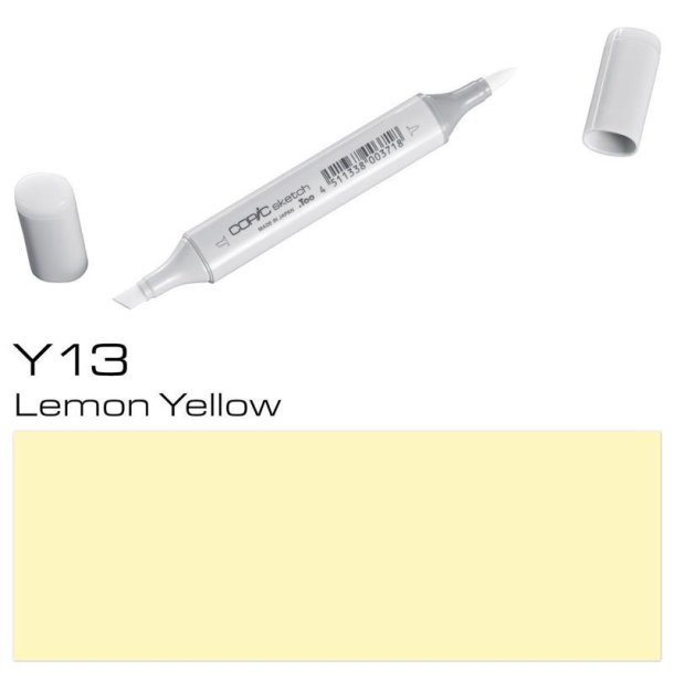 Copic Sketch - Y13 - Lemon Yellow - Mængderabat, 10 stk. 550,- el. 25 stk. 1250,-