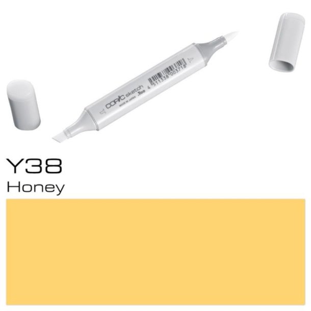 Copic Sketch - Y38 - Honey - Mængderabat, 10 stk. 550,- el. 25 stk. 1250,-