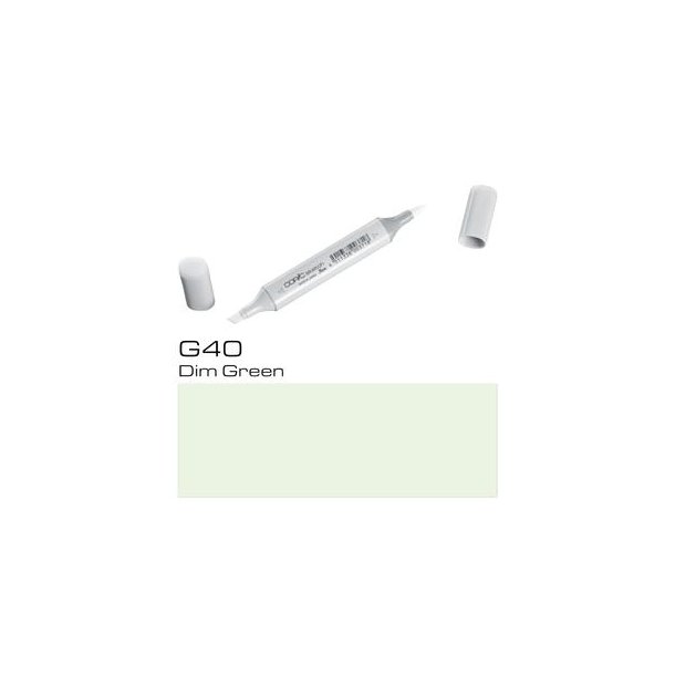 Copic Sketch - G40 - Dim Green - Mængderabat, 10 stk. 550,- el. 25 stk. 1250,-