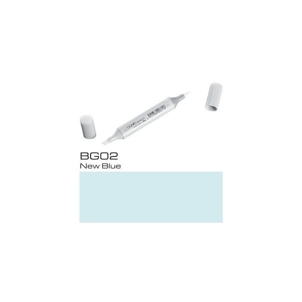 Copic Sketch - BG02 - New Blue - Mængderabat, 10 stk. 550,- el. 25 stk. 1250,-