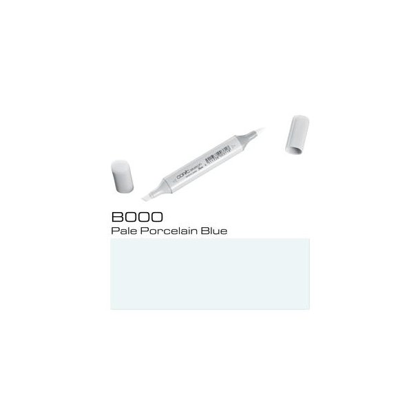 Copic Sketch - B000 - Pale Porcelain Blue - Mængderabat, 10 stk. 550,- el. 25 stk. 1250,-