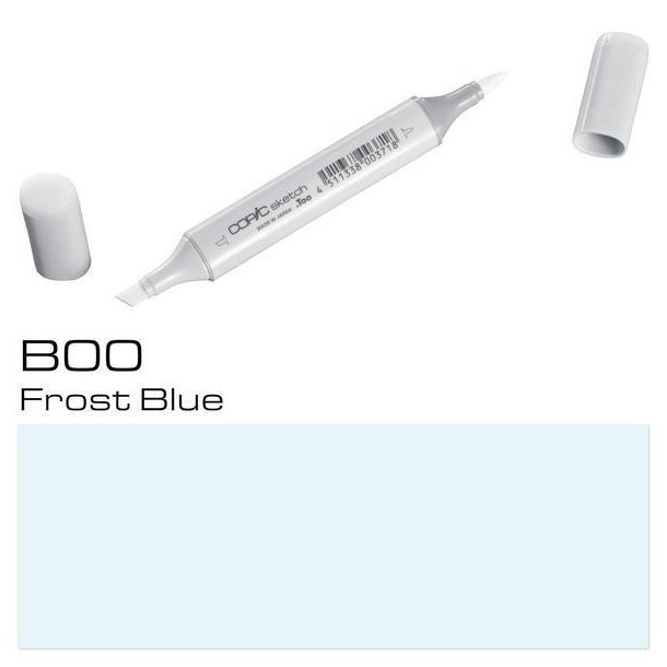 Copic Sketch - B00 - Frost Blue - Mængderabat, 10 stk. 550,- el. 25 stk. 1250,-