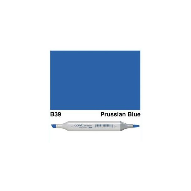 Copic Sketch - B39 - Prussian Blue - Mængderabat, 10 stk. 550,- el. 25 stk. 1250,-