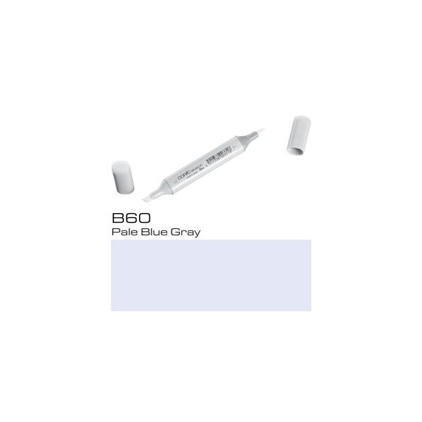 Copic Sketch - B60 - Pale Blue Gray - Mængderabat, 10 stk. 550,- el. 25 stk. 1250,-