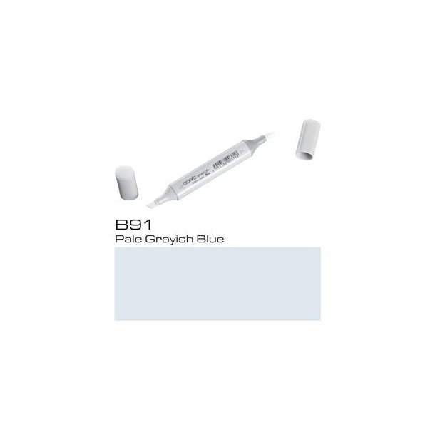 Copic Sketch - B91 - Pale Grayish Blue - Mngderabat, 10 stk. 550,- el. 25 stk. 1250,-