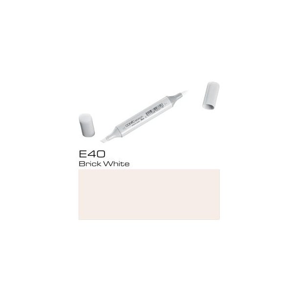 Copic Sketch - E40 - Brick White - Mængderabat, 10 stk. 550,- el. 25 stk. 1250,-