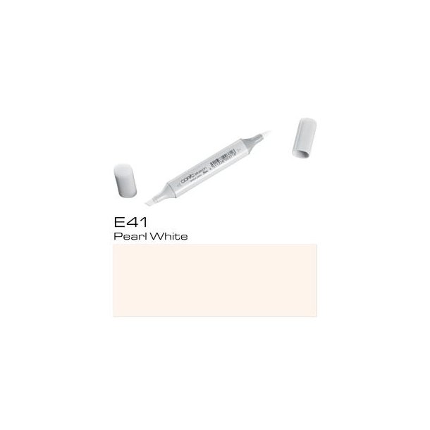 Copic Sketch - E41 - Pearl White - Mængderabat, 10 stk. 550,- el. 25 stk. 1250,-