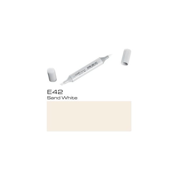 Copic Sketch - E42 - Sand White - Mængderabat, 10 stk. 550,- el. 25 stk. 1250,-