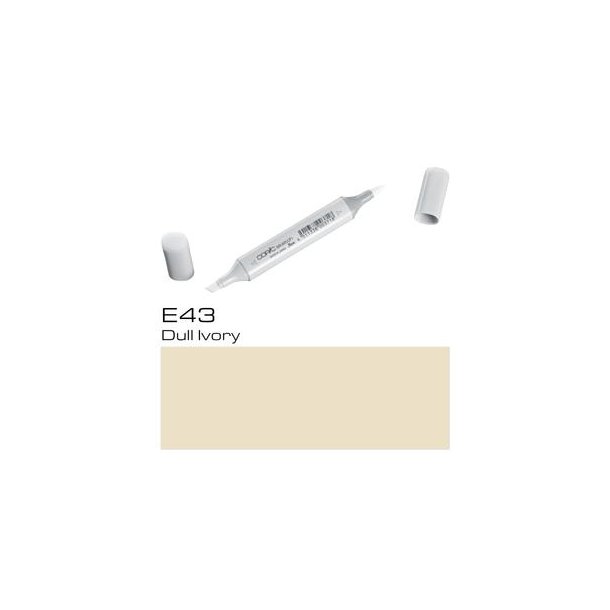 Copic Sketch - E43 - Dull Ivory - Mængderabat, 10 stk. 550,- el. 25 stk. 1250,-
