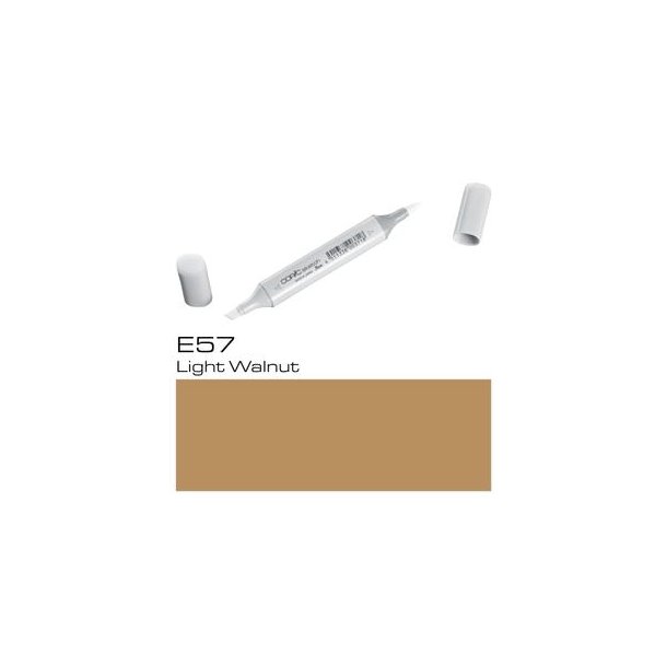 Copic Sketch - E57 - Light Walnut - Mængderabat, 10 stk. 550,- el. 25 stk. 1250,-