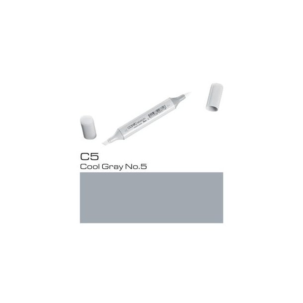 Copic Sketch - C-5 - Cool Grey No.5 - MÆNGDERABAT, 10 STK. 550,- EL. 25 STK. 1250,-
