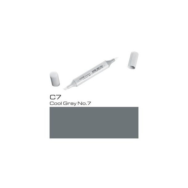 Copic Sketch - C-7 - Cool Grey No.7 - MÆNGDERABAT, 10 STK. 550,- EL. 25 STK. 1250,-
