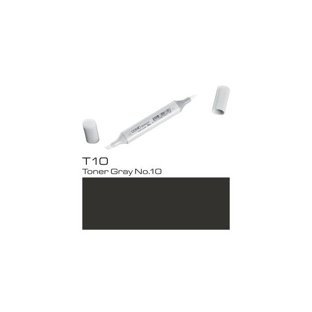 Copic Sketch - T-10 - Toner Gray No.10 - MÆNGDERABAT, 10 STK. 550,- EL. 25 STK. 1250,-