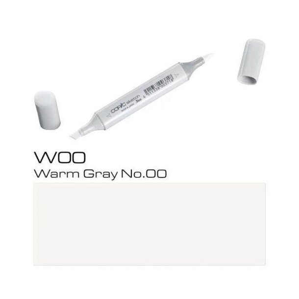 Copic Sketch - W-00 - Warm Gray No.00 - MÆNGDERABAT, 10 STK. 550,- EL. 25 STK. 1250,-