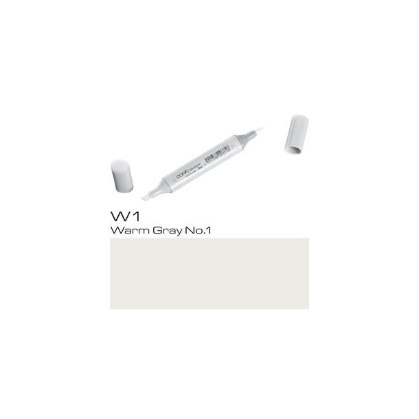 Copic Sketch - W-1 - Warm Gray No.1 - MÆNGDERABAT, 10 STK. 550,- EL. 25 STK. 1250,-