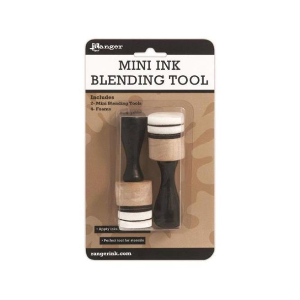Ranger - Mini Ink Blending Tool - Round 2 stk. m/4 skumplader