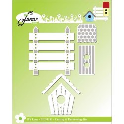 By Lene - Die - Birdhouse & Planks - Fuglehus & planke