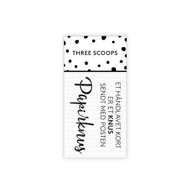 Three Scoops - Stempel - Papirknus - TSSL1101