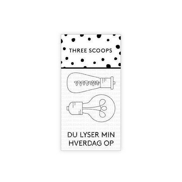 Three Scoops - Stempel - Du lyser min hverdag op - TSSL1102