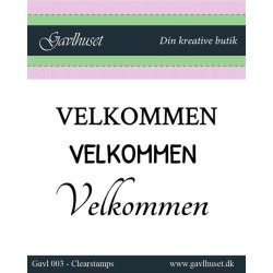 Gavlhusets Design - Stempel - Velkommen