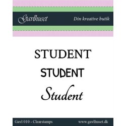 Gavlhusets Design - Stempel - Student