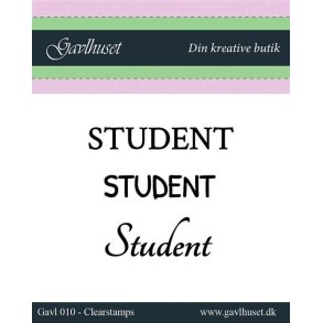 Gavlhusets Design - Stempel - Student