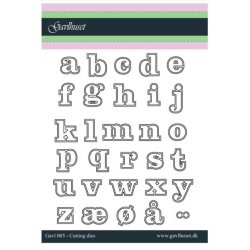 Gavlhusets Design - Die - Sm bogstaver