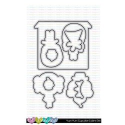 C.C. Designs - Stempel - Yum Yum Cupcake Outline Die