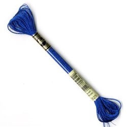 DMC Broderigarn - Nr E825 - Metallic Blue Sapphire - 8 m.