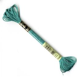 DMC Broderigarn - Nr E3849 - Metallic Aquamarine Blue - 8 m.