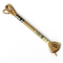 DMC Broderigarn - Nr E436 - Metallic Gylden Eg - 8 m.