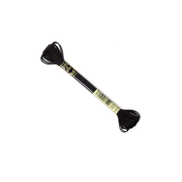 DMC Broderigarn - Nr E310 - Metallic Ibenholdt - 8 m.