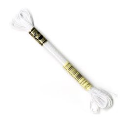 DMC Broderigarn - Nr E5200 - Perlemor - Hvid - 8 m.