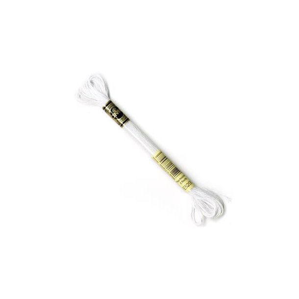 DMC Broderigarn - Nr E5200 - Perlemor - Hvid - 8 m.