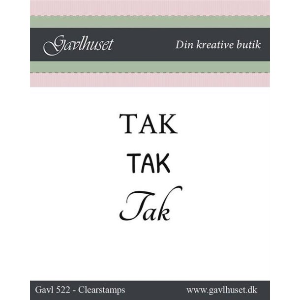 Gavlhusets Design - Stempel - Tak