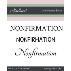 Gavlhusets Design - Stempel - Nonfirmation