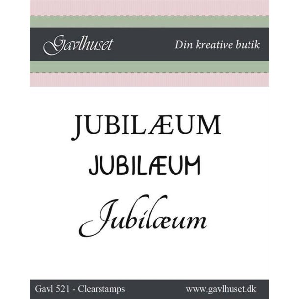 Gavlhusets Design - Stempel - Jubilum