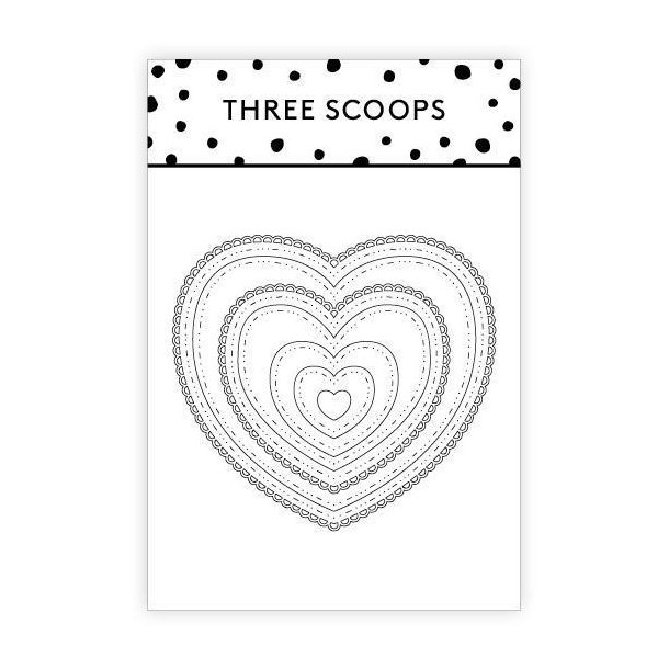 Three Scoops - Die - Hjerte med Blonder - TSCD0055