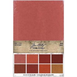 Tim Holtz - Blok 6x9'' - Idea-Ology - Kraft Stock - Warm Chaud / Varme Farver