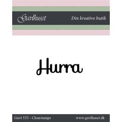 Gavlhusets Design - Stempel - Hurra