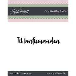 Gavlhusets Design - Stempel - Til konfirmanden
