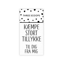Three Scoops - Stempel - Kmpe stort tillykke  - TSSL1116