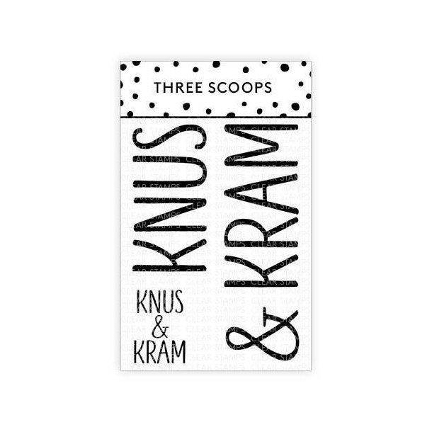 Three Scoops - Stempel - Knus og Kram - TSSM0143