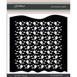 Gavlhusets Design - Stencil - Skyer og Drage