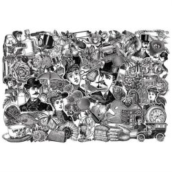 Tim Holtz - Idea-Ology - Engraving Gravure, 76 stk