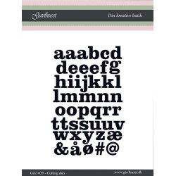 Gavlhusets Design - Die - Sm Bogstaver