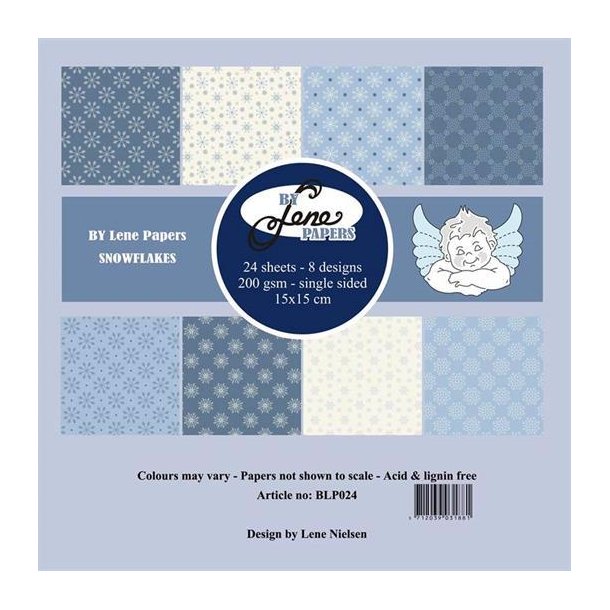 By Lene - Blok 6'' - Snowflakes / Snefnug